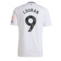 Camisa de Futebol Aston Villa Jhon Duran #9 Equipamento Secundário 2024-25 Manga Curta